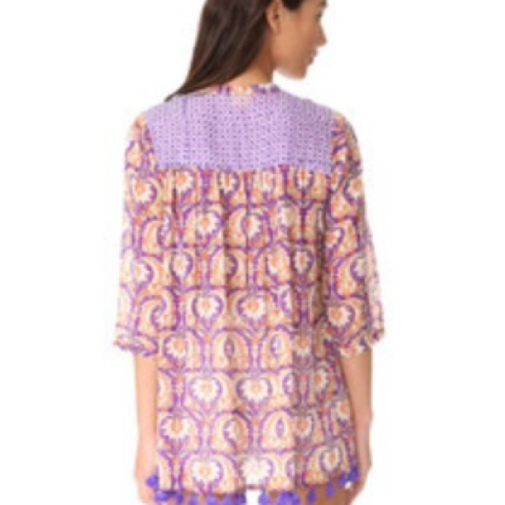 ROBERTA ROLLER RABBIT Serafina Blouse Purple/Orange - Picture 2 of 7